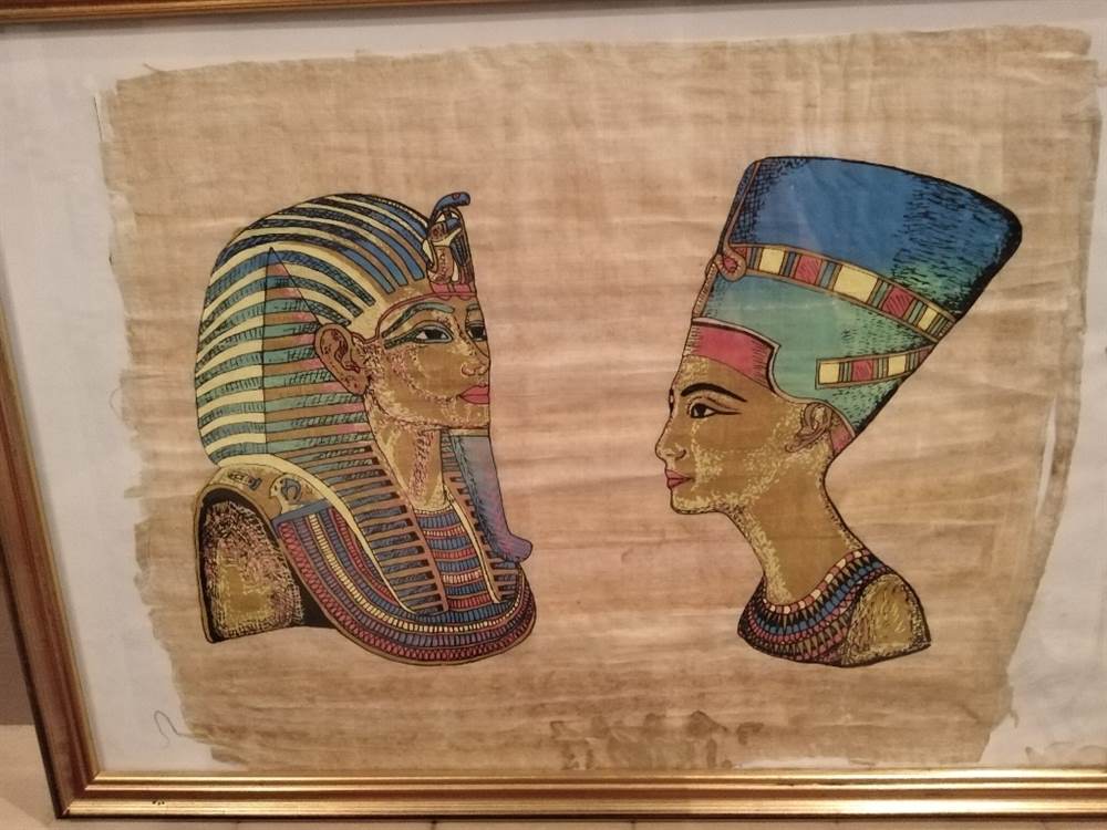 Papiro egiziano originale più qlualdro egiziano - Milano