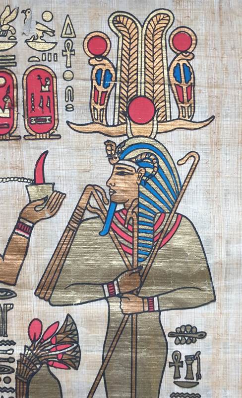 Disegni di arte egizia su carta di Papiro - Quadri a Pisa - Toscana